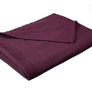 Purple throw blanket